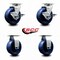 Service Caster 5 Inch Solid Polyurethane Caster Set with Roller Bearings 2 Brakes 2 Rigid SCC-20S520-SPUR-TLB-2-R-2 - alternate 6